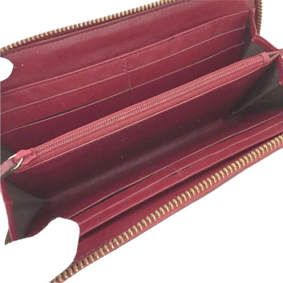 Guccissima GUCCI GG Logo Bifold Red Leather Wallet - Picture 5 of 8